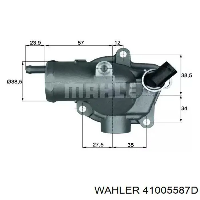 Купити 41005587D Wahler Термостат в корпусі