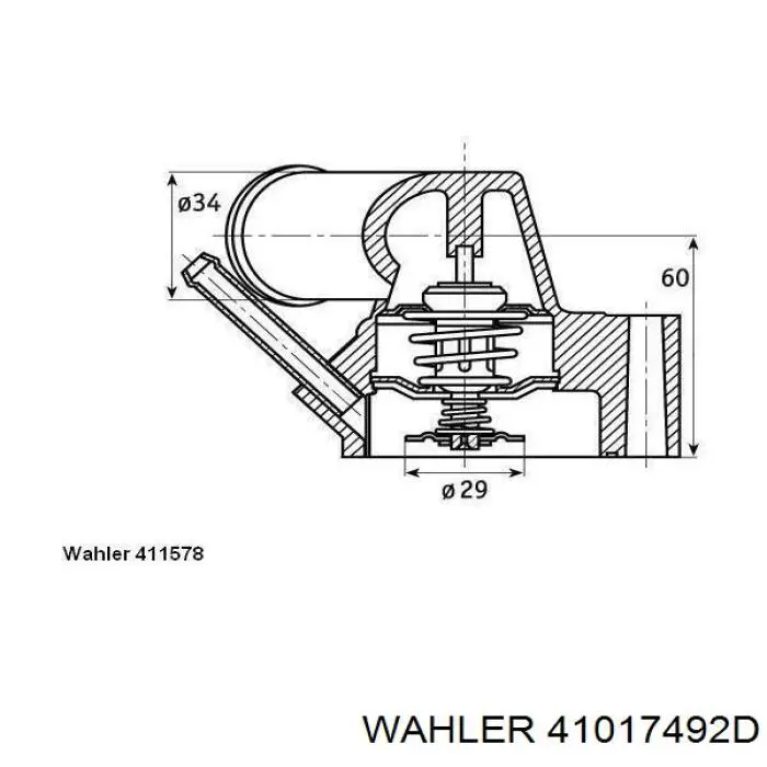 Купити 41017492D Wahler Корпус термостата