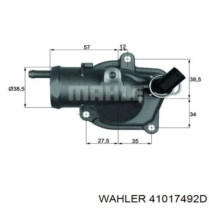 Купити 41017492D Wahler Корпус термостата