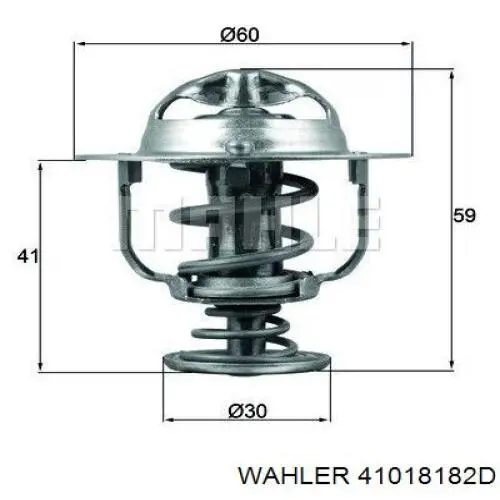 41018182D Wahler Авто термостат