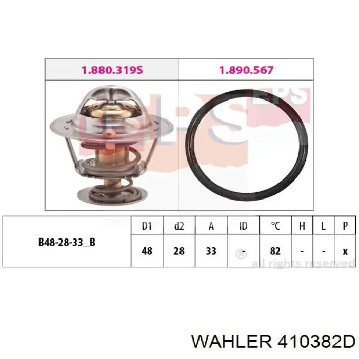 410382D Wahler Авто термостат