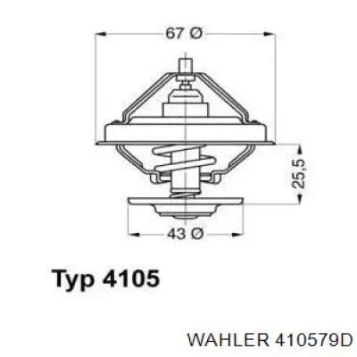 Купити 410579D Wahler Термостат в корпусі