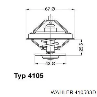 Купити A0032037375 Mercedes Термостат в корпусі