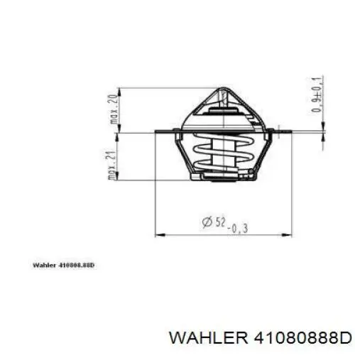 Автомобільний термостат Wahler 41080888D ціна, від 7.05 USD