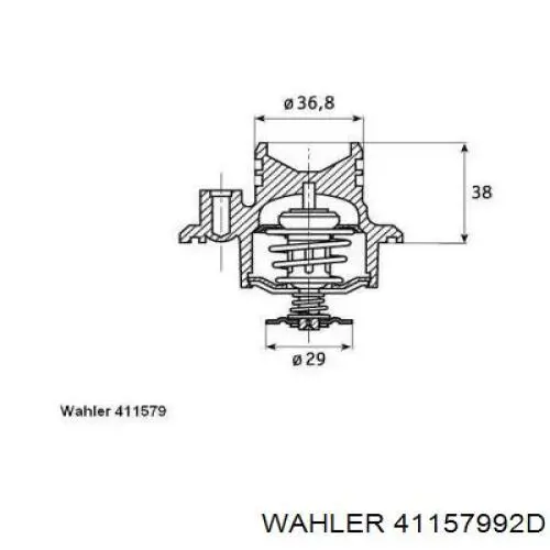 Термостат 41157992D Wahler