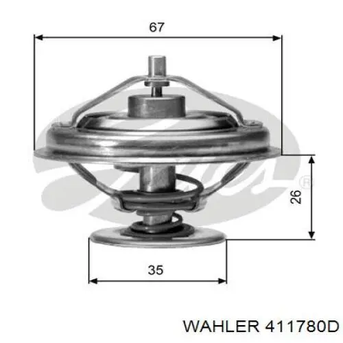 Термостат 411780D Wahler