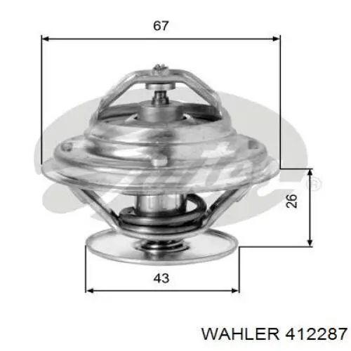WA412287D Wahler термостат