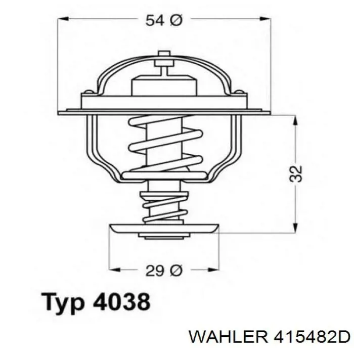 Автомобільний термостат Wahler 415482D ціна, від 6.59 USD