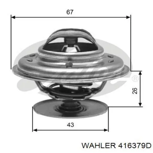 416379D Wahler Авто термостат