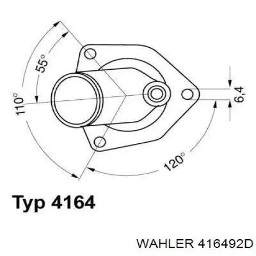Автомобільний термостат Wahler 416492D ціна, від 14.30 USD