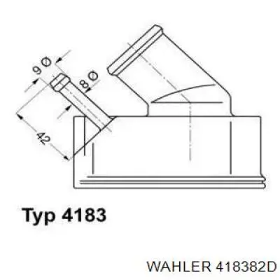 Автомобільний термостат Wahler 418382D ціна, від 21.13 USD