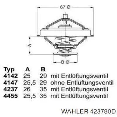 Автомобільний термостат Wahler 423780D ціна, від 13.56 USD