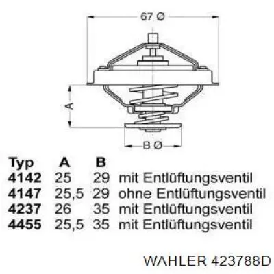 Автомобільний термостат Wahler 423788D ціна, від 12.87 USD