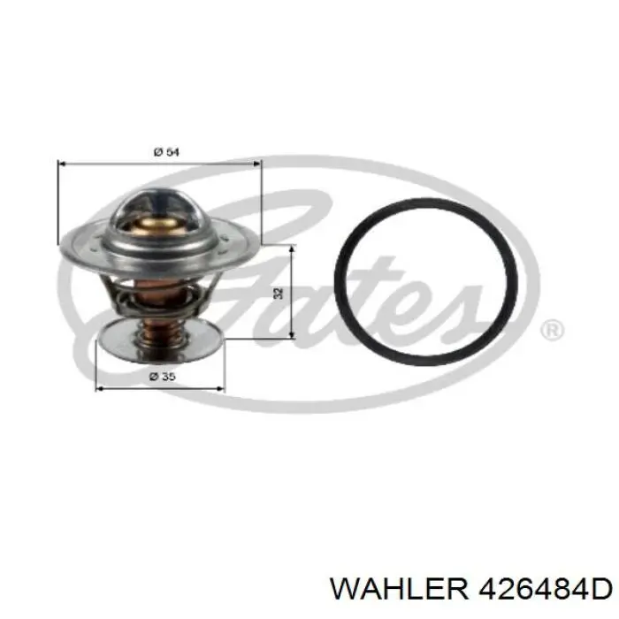 Купити 426484D Wahler Термостат в корпусі