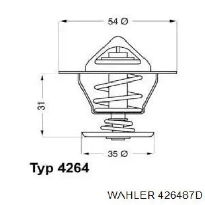 Автомобільний термостат Wahler 426487D ціна, від 9.97 USD