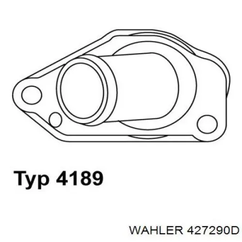 Купити 427290D Wahler Термостат в корпусі