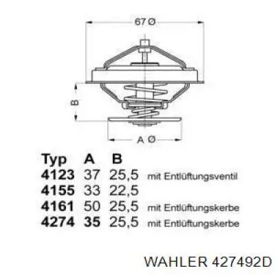 427492D Wahler Авто термостат