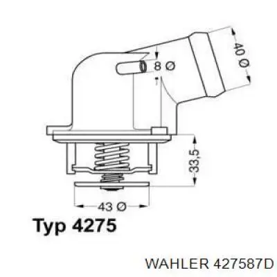 Термостат 427587D Wahler