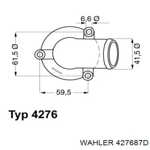 427687D Wahler Авто термостат