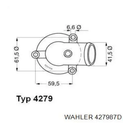 WA427587D Wahler термостат