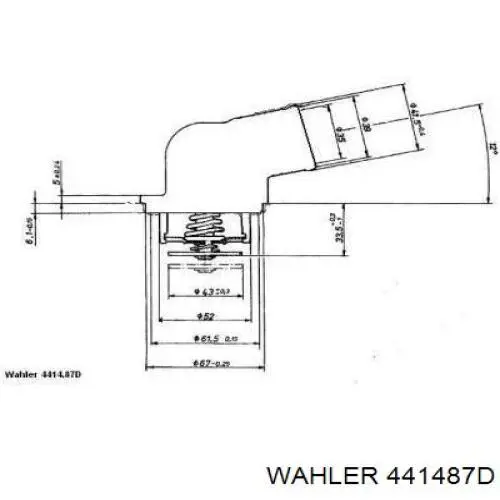 Автомобільний термостат Wahler 441487D ціна, від 21.29 USD