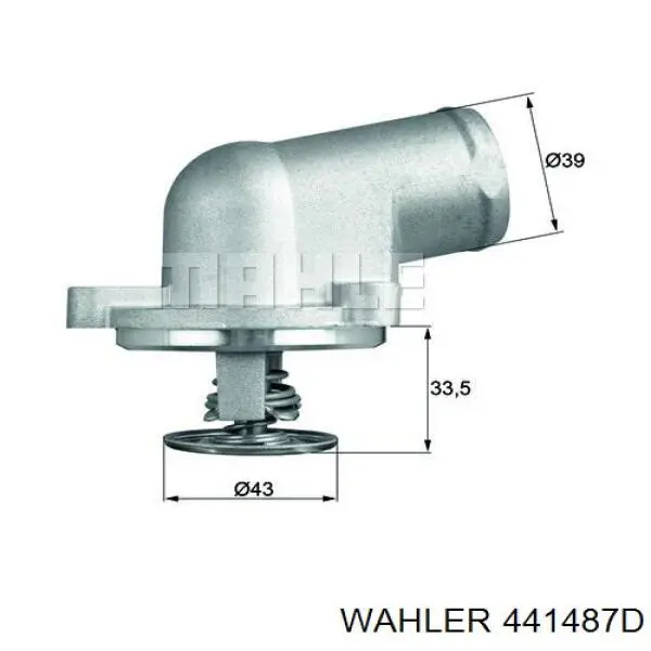 Купити 441487D Wahler Термостат в корпусі