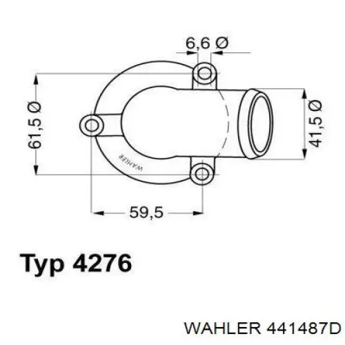 Термостат 441487D Wahler