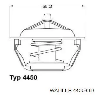 Автомобільний термостат Wahler 445083D ціна, від 8.21 USD