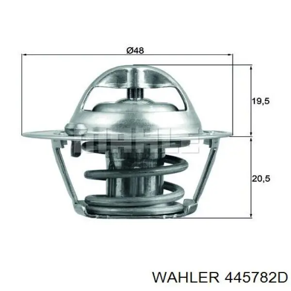 Термостат в зборі Wahler 445782D