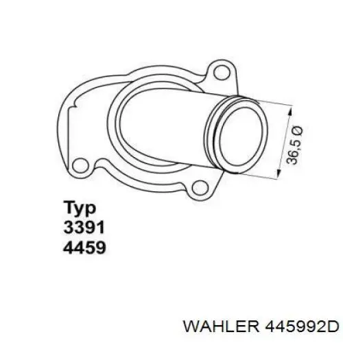 Термостат в зборі Wahler 445992D