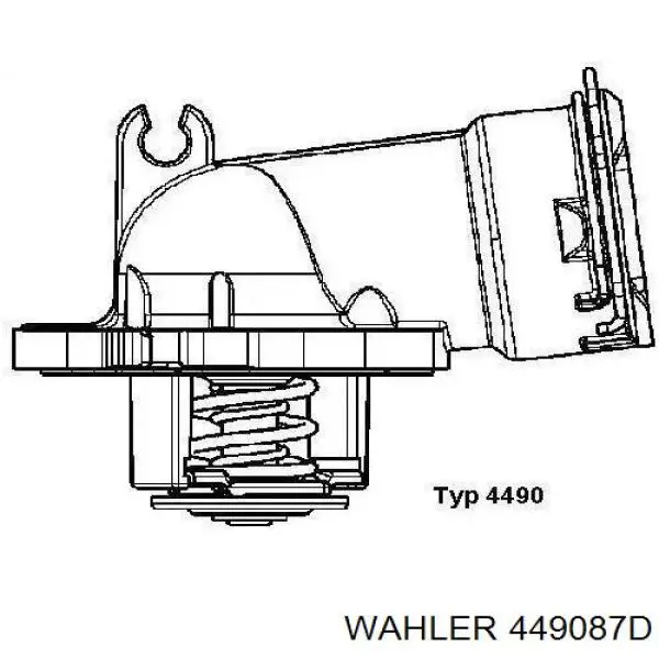 Купити 449087D Wahler Термостат в корпусі
