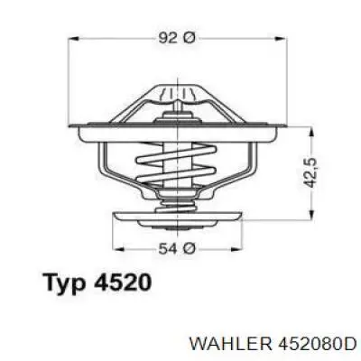 Купити 452080D Wahler Термостат в корпусі