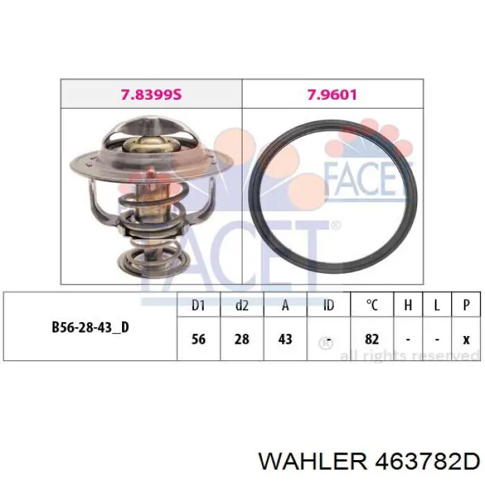 463782D Wahler Авто термостат