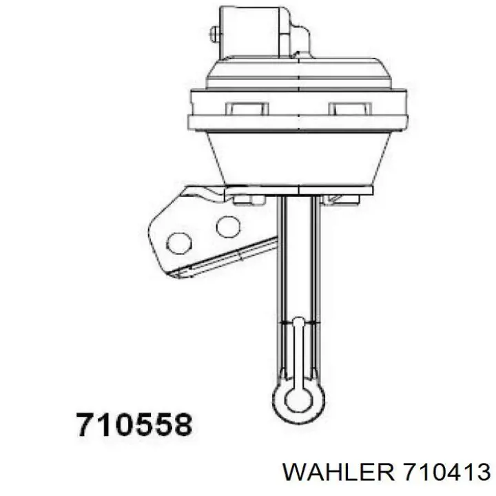 710413 Wahler Радіатор системи EGR рециркуляції вихлопних газів