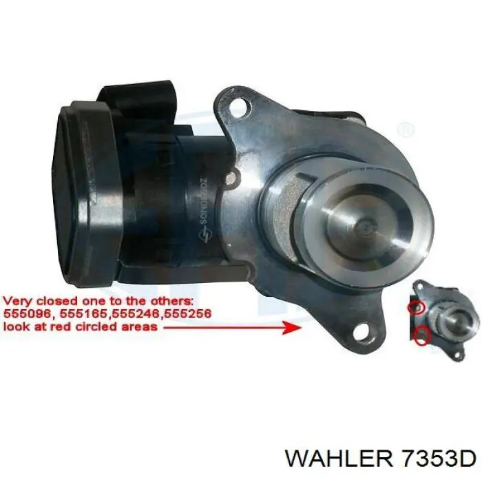 Клапан EGR рециркуляції газів Wahler 7353D