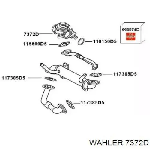 Купити 7372D Wahler Прилади управління системи рециркуляції