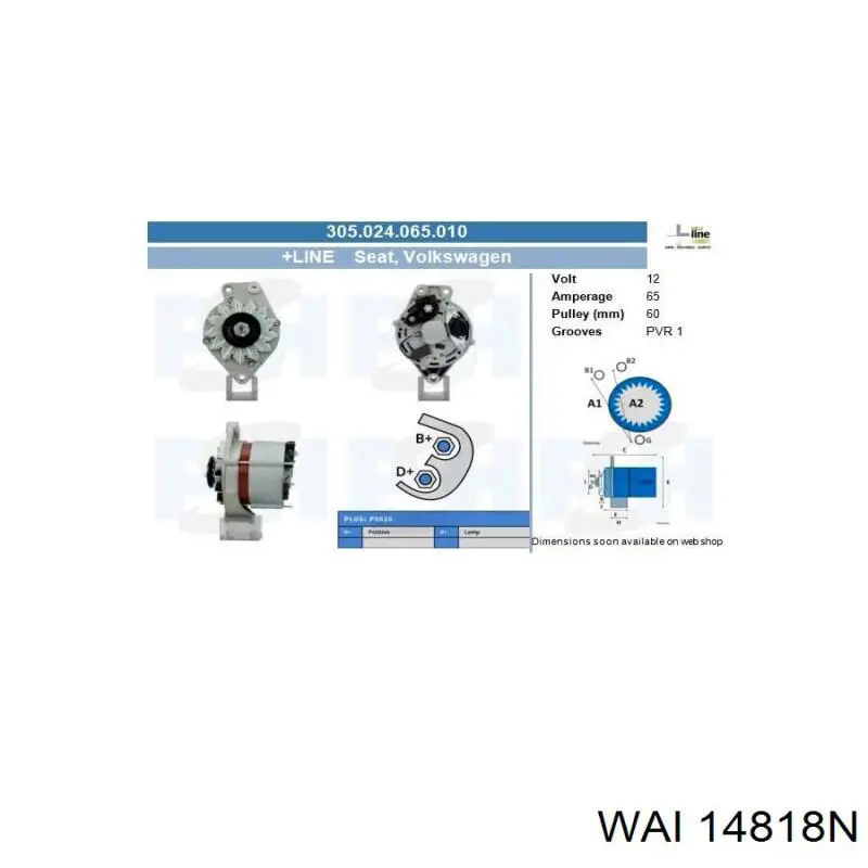 Генератор AS/Auto Storm A0247 ціна, від 125.03 USD