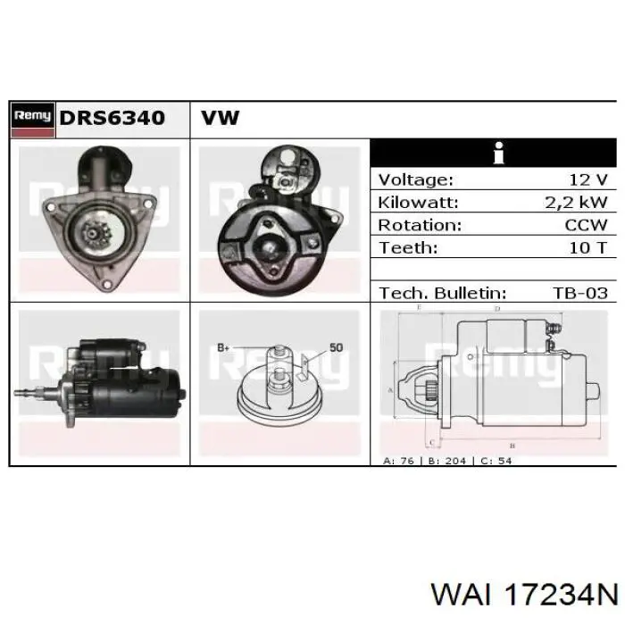 Стартер As-pl S3026PR ціна, від 114.29 USD