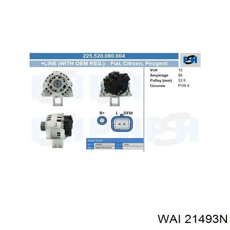 Генератор WAI 21493N ціна, від 145.76 USD