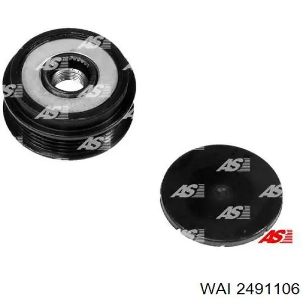 Інерційний шків WAI 2491106 ціна, від 34.77 USD