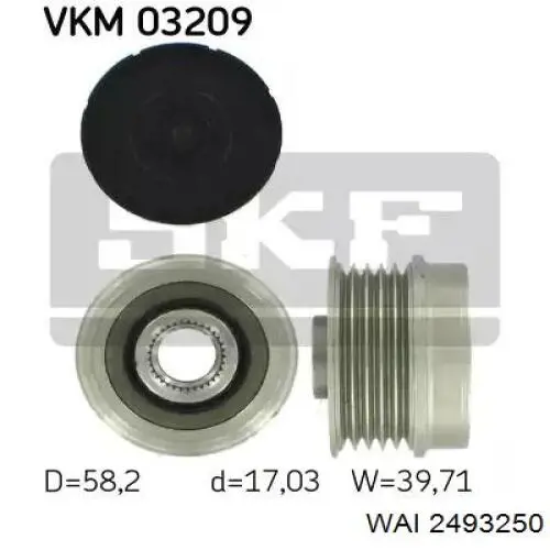 Купити 0009951162 Fiat/Alfa/Lancia Шків генератора