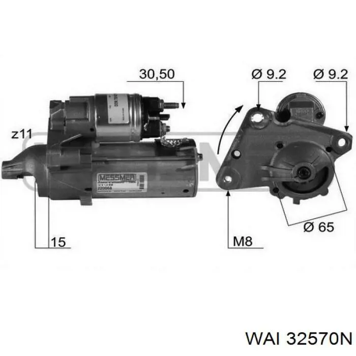 CST15108AS Casco Стартер двигуна