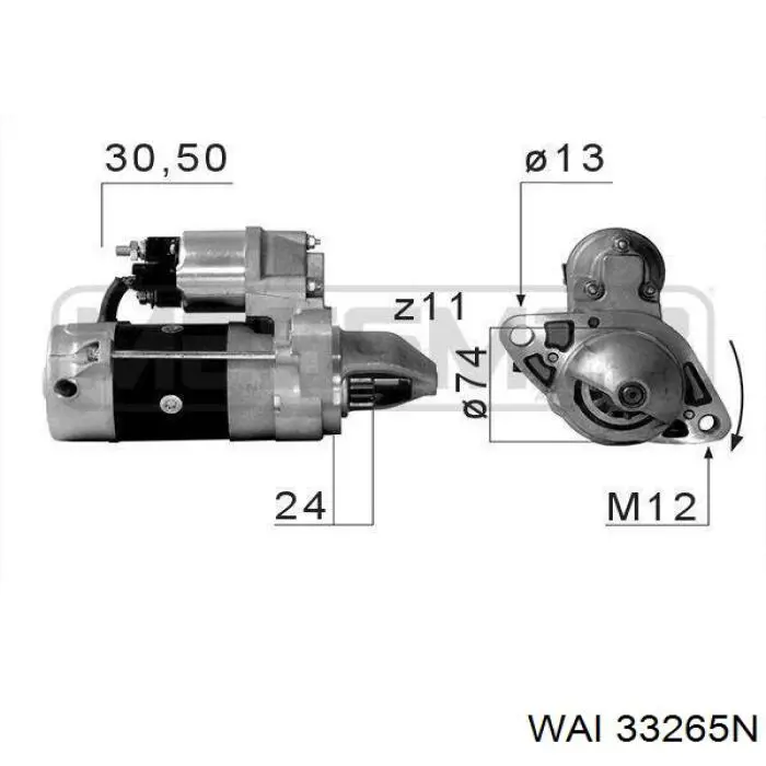 Стартер AS/Auto Storm S3127 ціна, від 127.98 USD