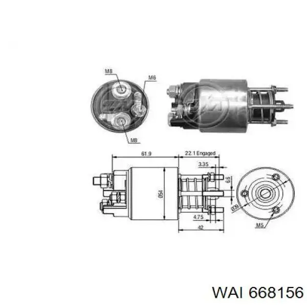 Втягуюче стартера ZM 719