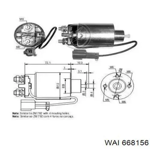 Купити SS2022 AS/Auto Storm Втягуюче реле стартера