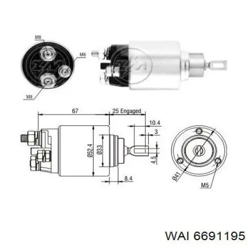 Контактор ZM ZM3381 ціна, від 28.14 USD
