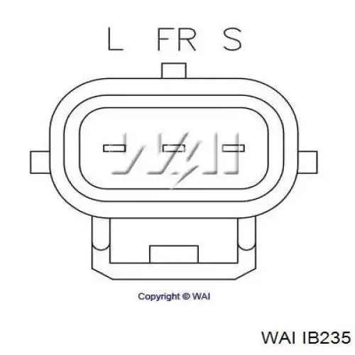 Реле зарядки генератора WAI IB235 ціна, від 25.59 USD