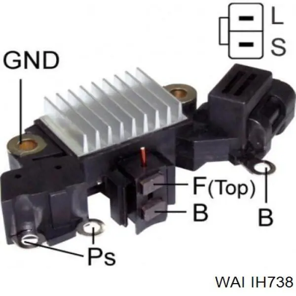IH738 WAI реле-регулятор генератора, (реле зарядки)