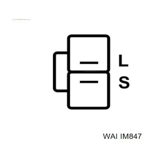 IM847 WAI реле-регулятор генератора, (реле зарядки)