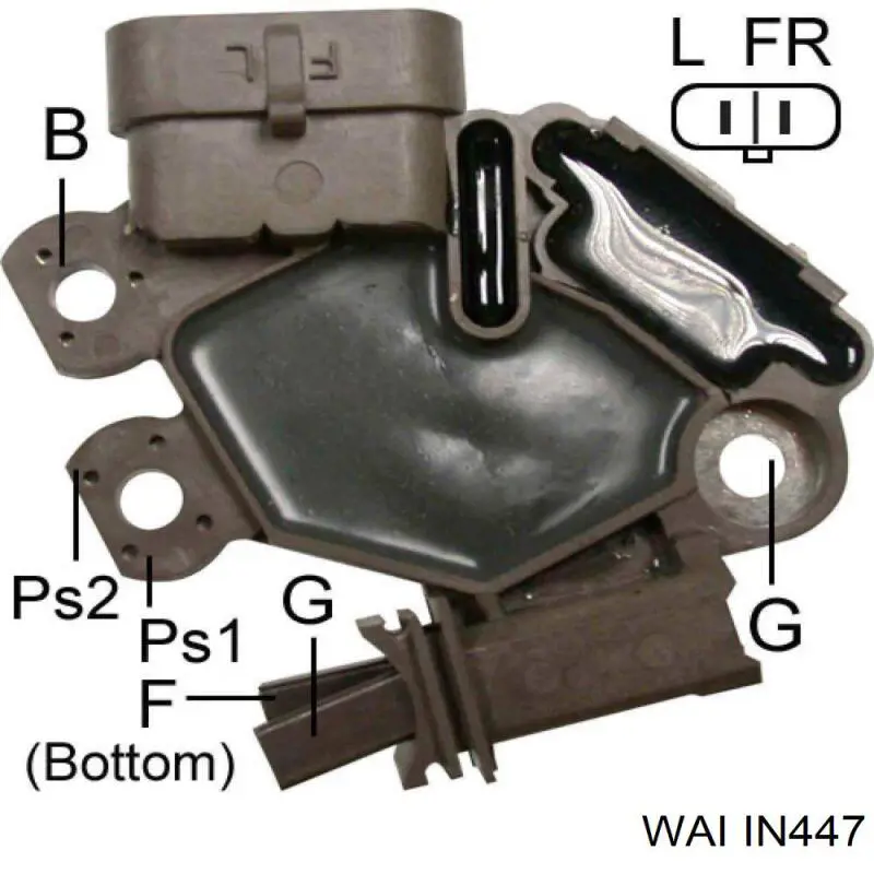 IN447 WAI реле-регулятор генератора, (реле зарядки)